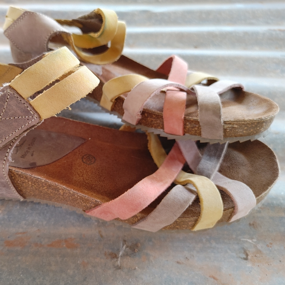 Inter-Bios Sandle Multi color Cork Sole